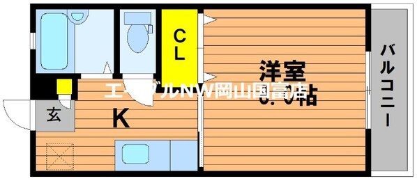 コスモス・インハイツＡの物件間取画像